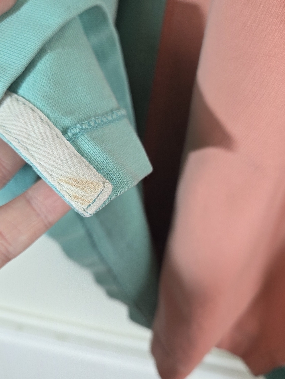 Vintage 90s Boundary Waters Colorblock Rugby Shirt Pullover Pastel Thick Cotton - Picture 10 of 16